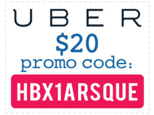 Uber Promo Code 2016: Use code HBX1ARSQUE for $20 credit