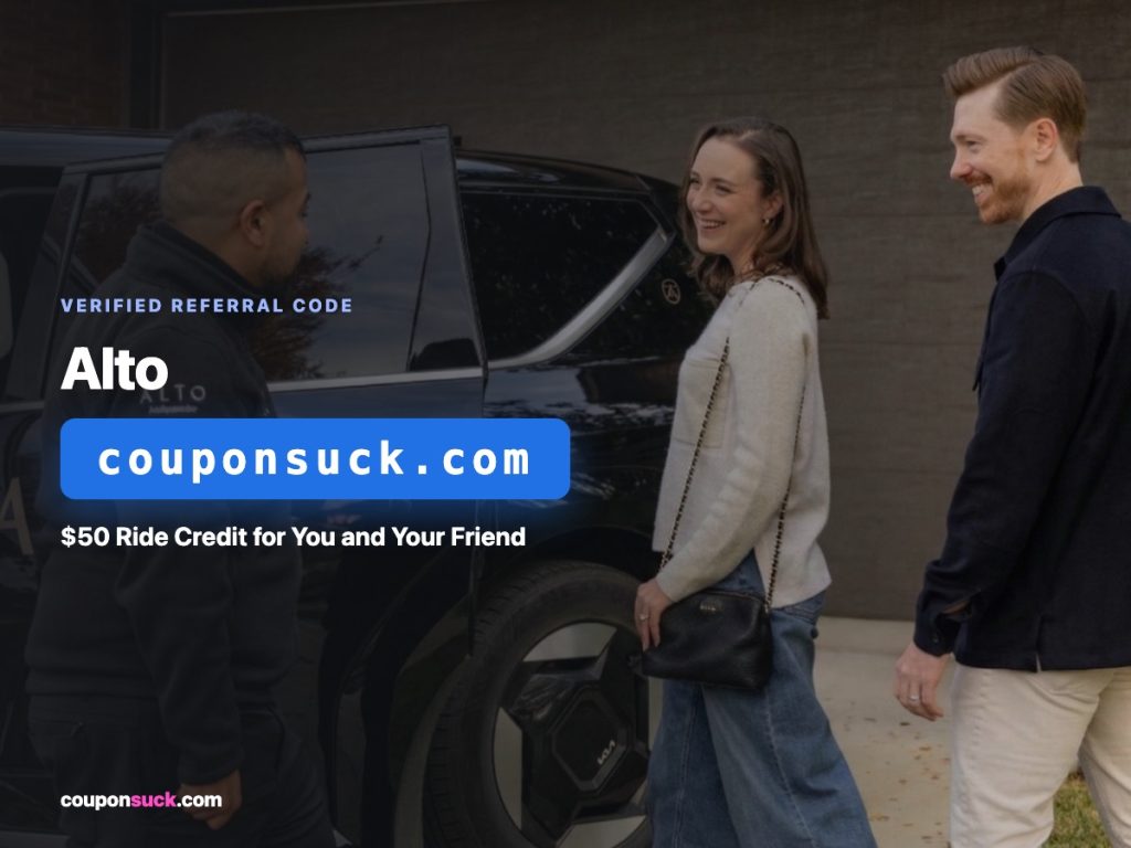 Alto Rideshare promo details