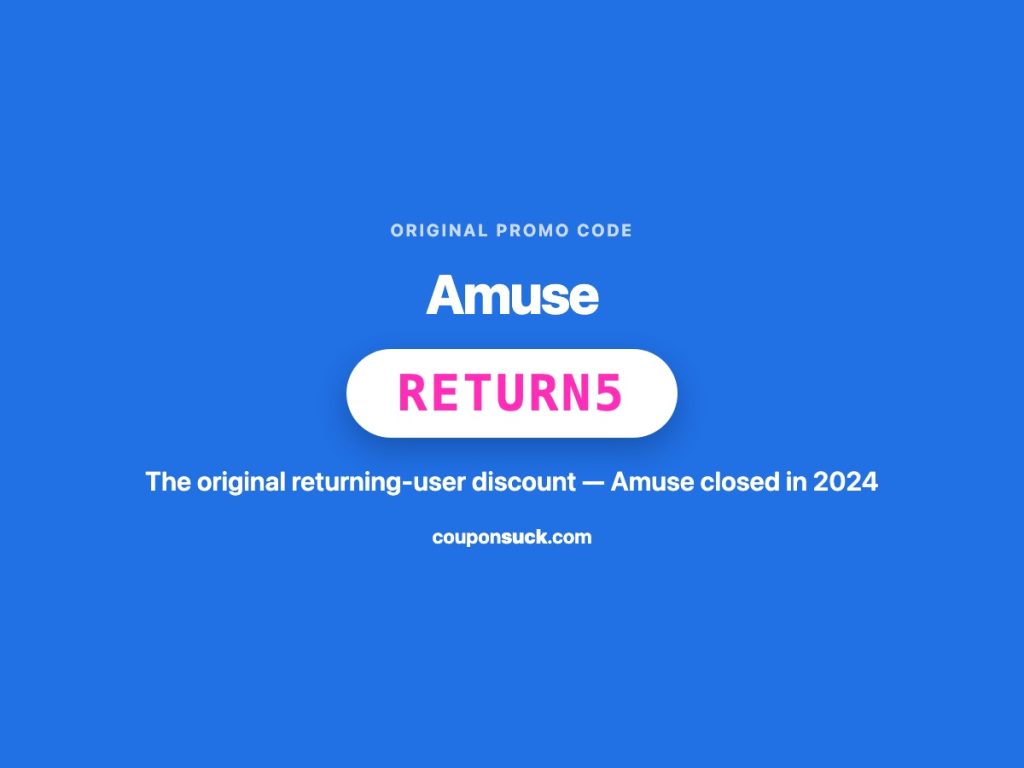 Amuse promo details