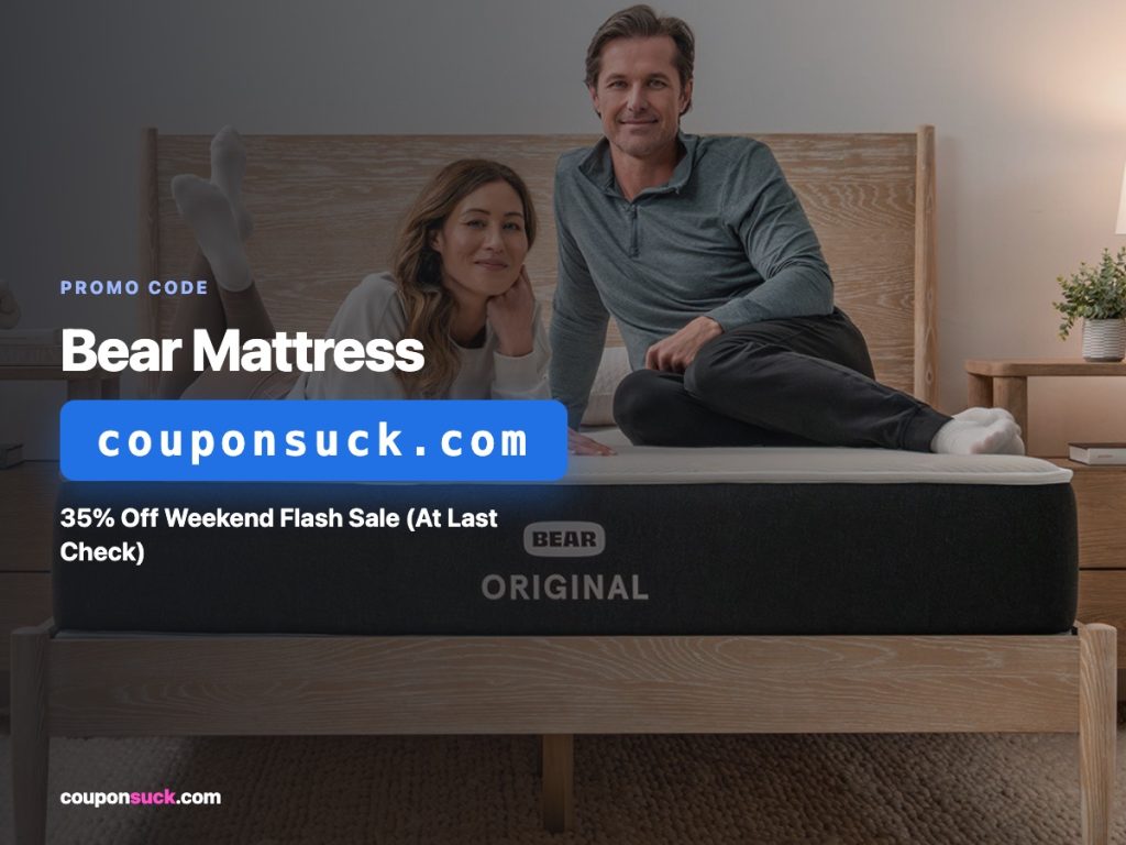 Bear Mattress promo code — 35% off weekend flash sale, at last check