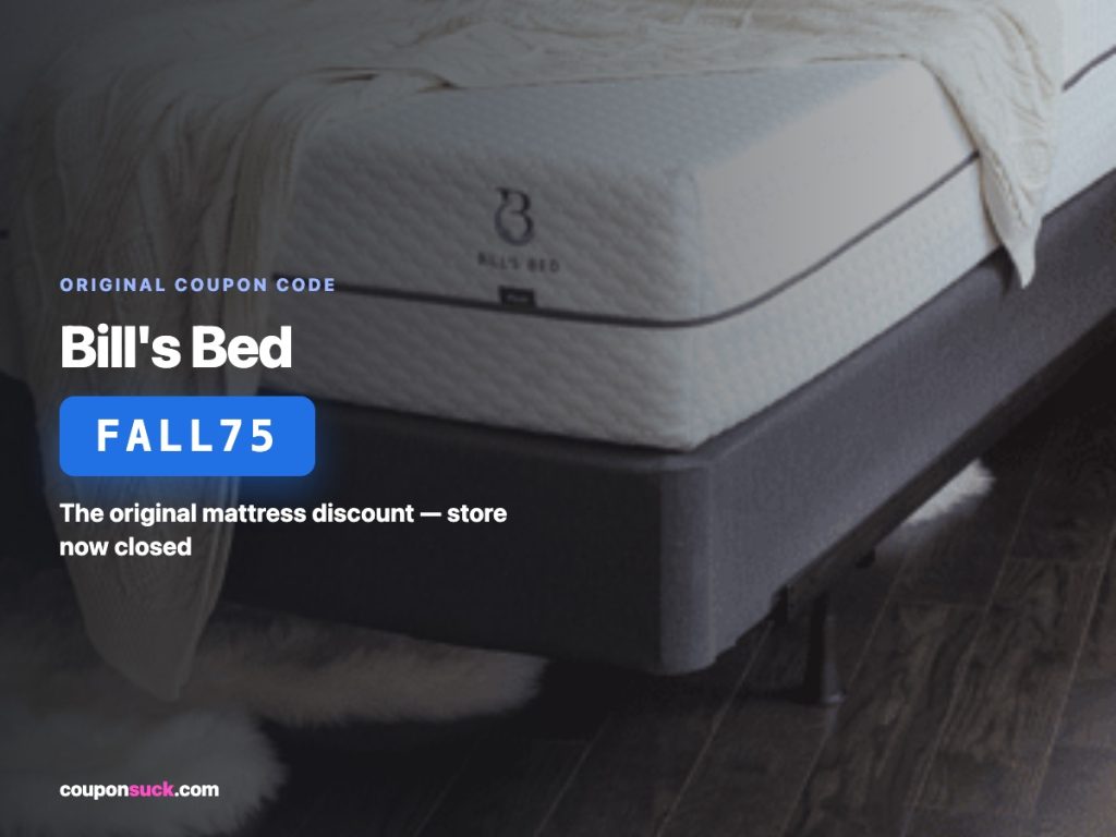 Billsbed promo details