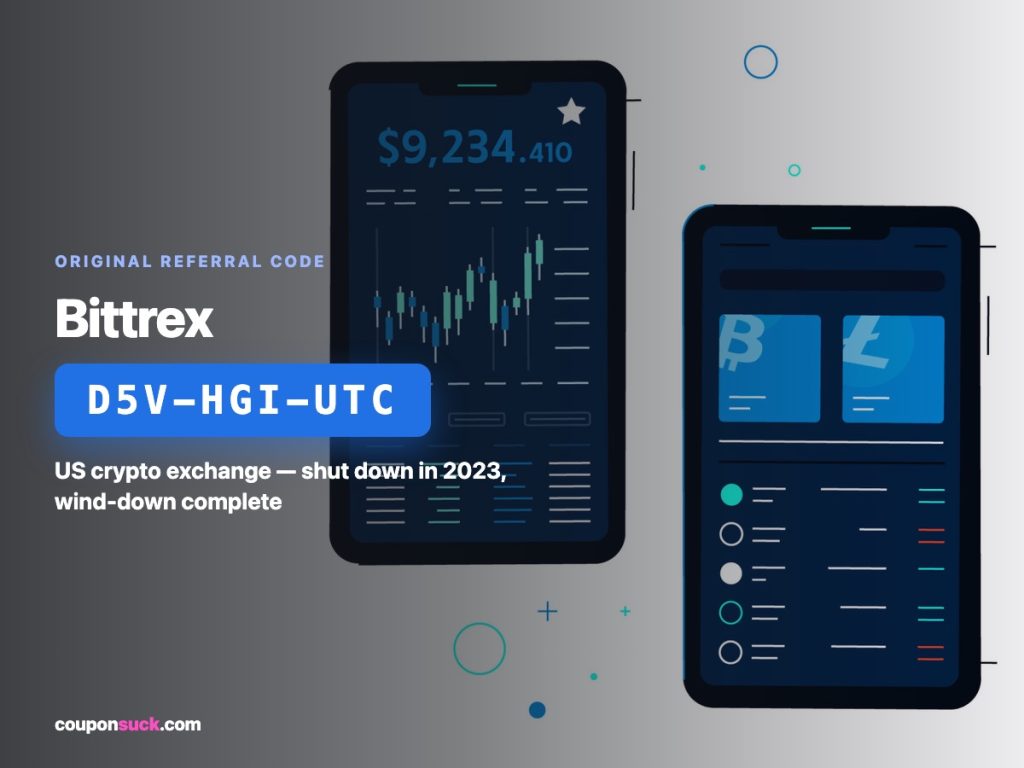 bittrex referral code d5v-hgi-utc — us crypto exchange shut down in 2023