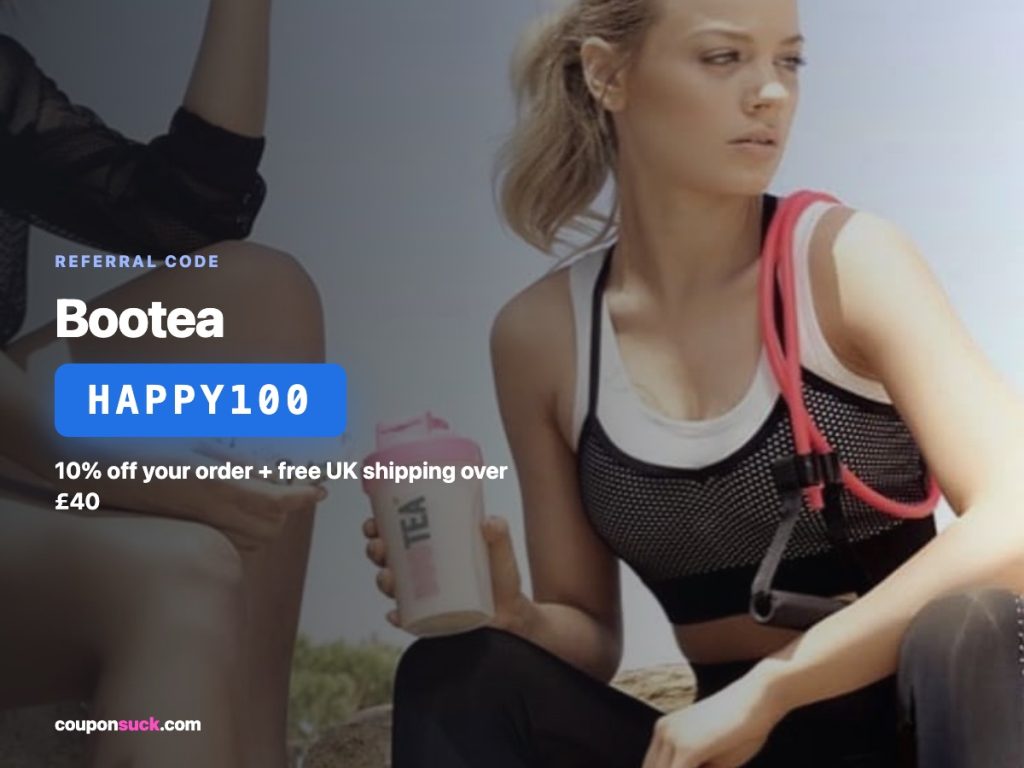 Bootea discount code HAPPY100 — 10% off your order + free UK shipping over £40