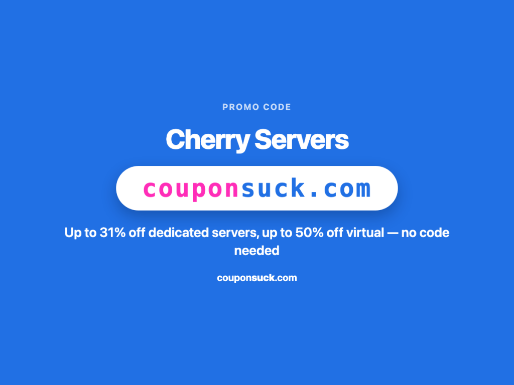 Cherry Servers promo details