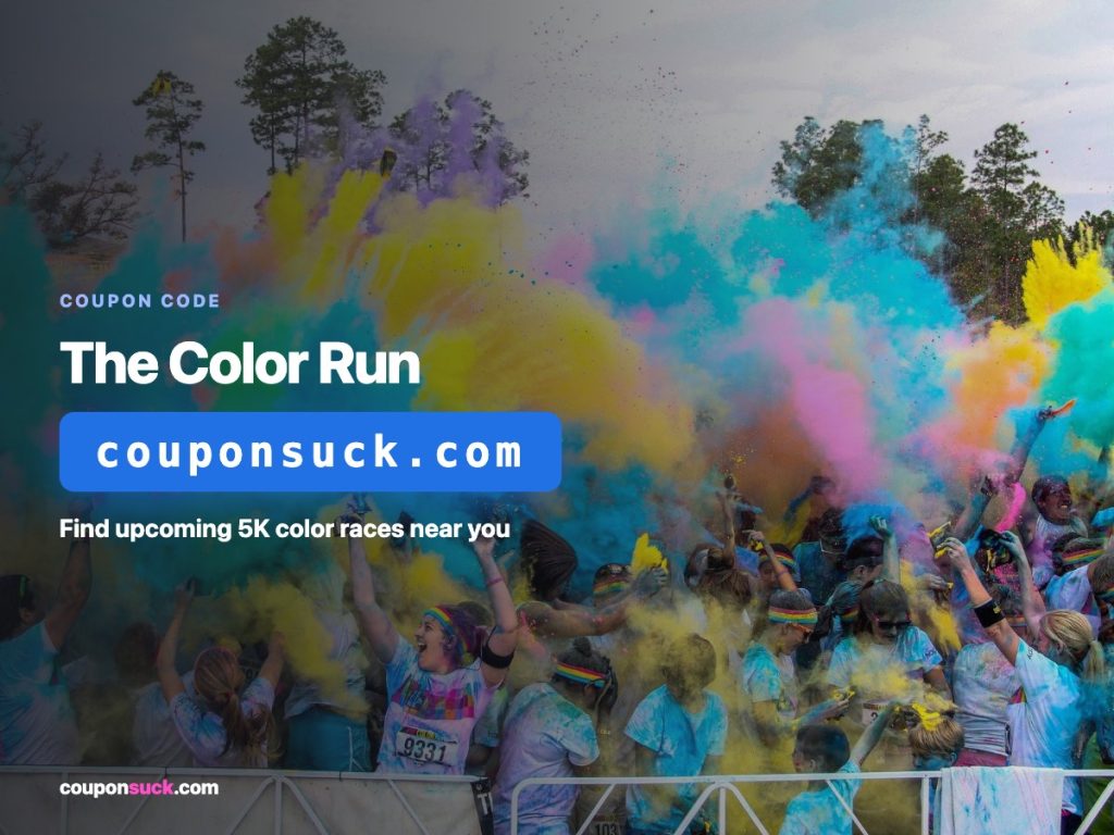 the color run coupon code — find upcoming 5K color races near you