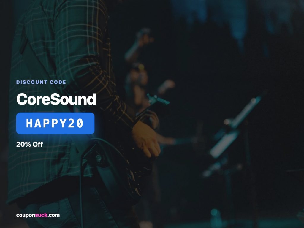 CoreSound discount code HAPPY20 — 20% off