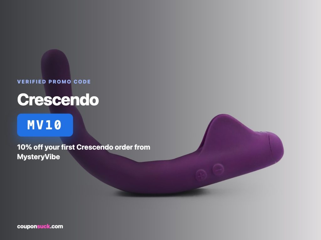 crescendo mysteryvibe promo code MV10 — 10% off your first Crescendo order