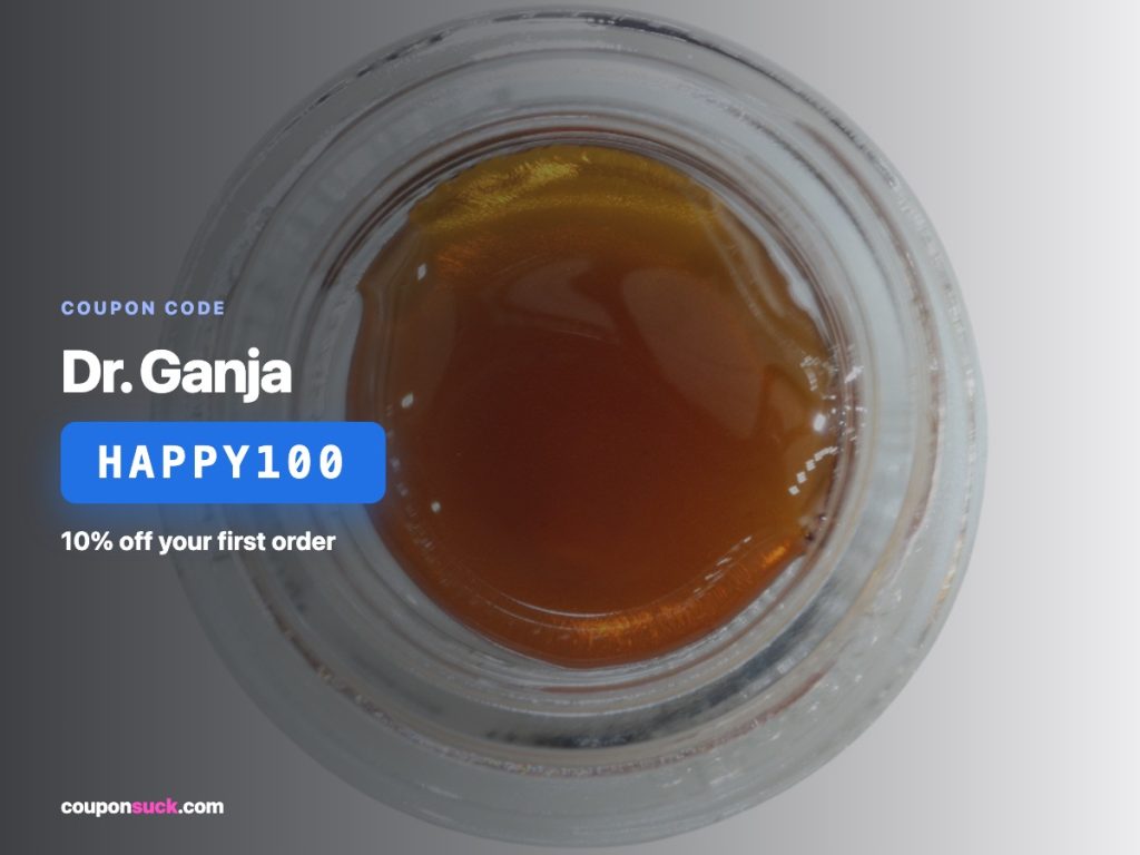 dr. ganja coupon code happy100 — 10% off your first order