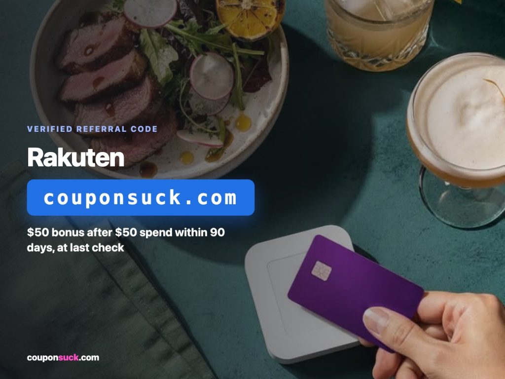 Rakuten (formerly Ebates) referral code — $50 bonus after $50 spend within 90 days