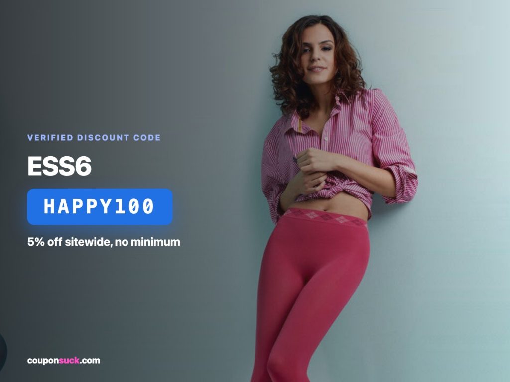ESS6 discount code HAPPY100 — 5% off sitewide, no minimum