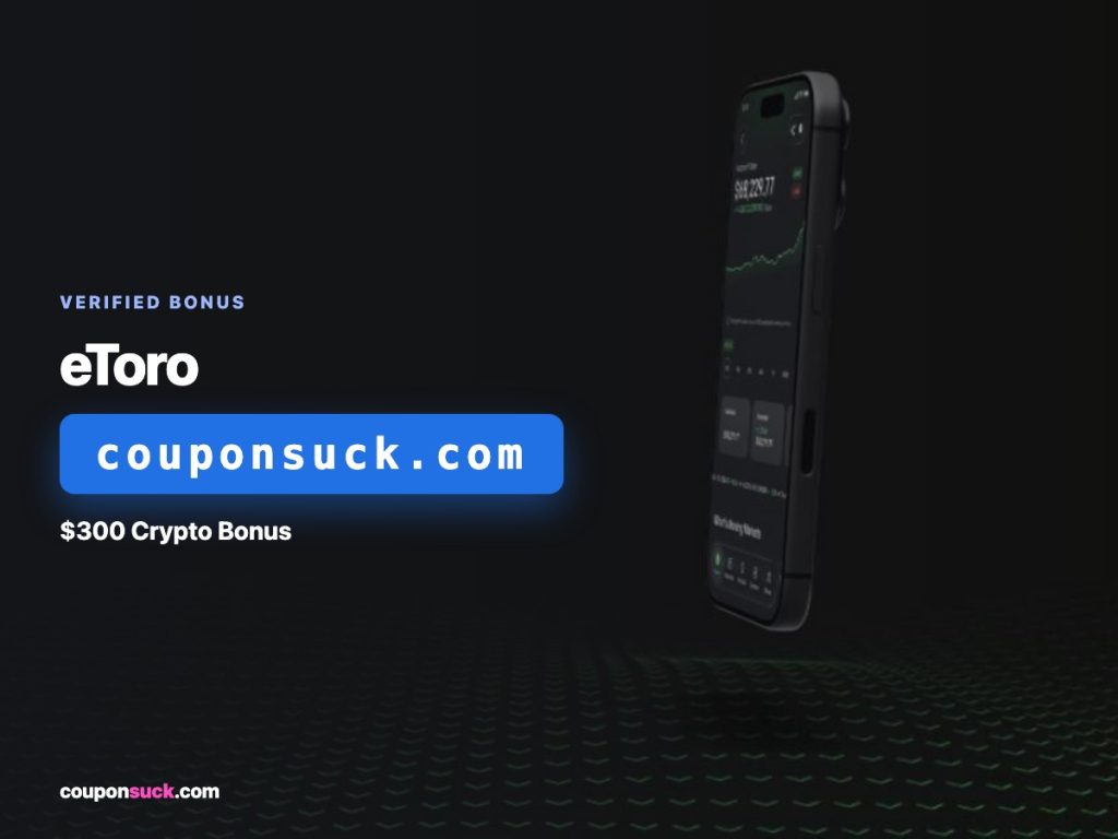 eToro bonus — up to $300 in crypto