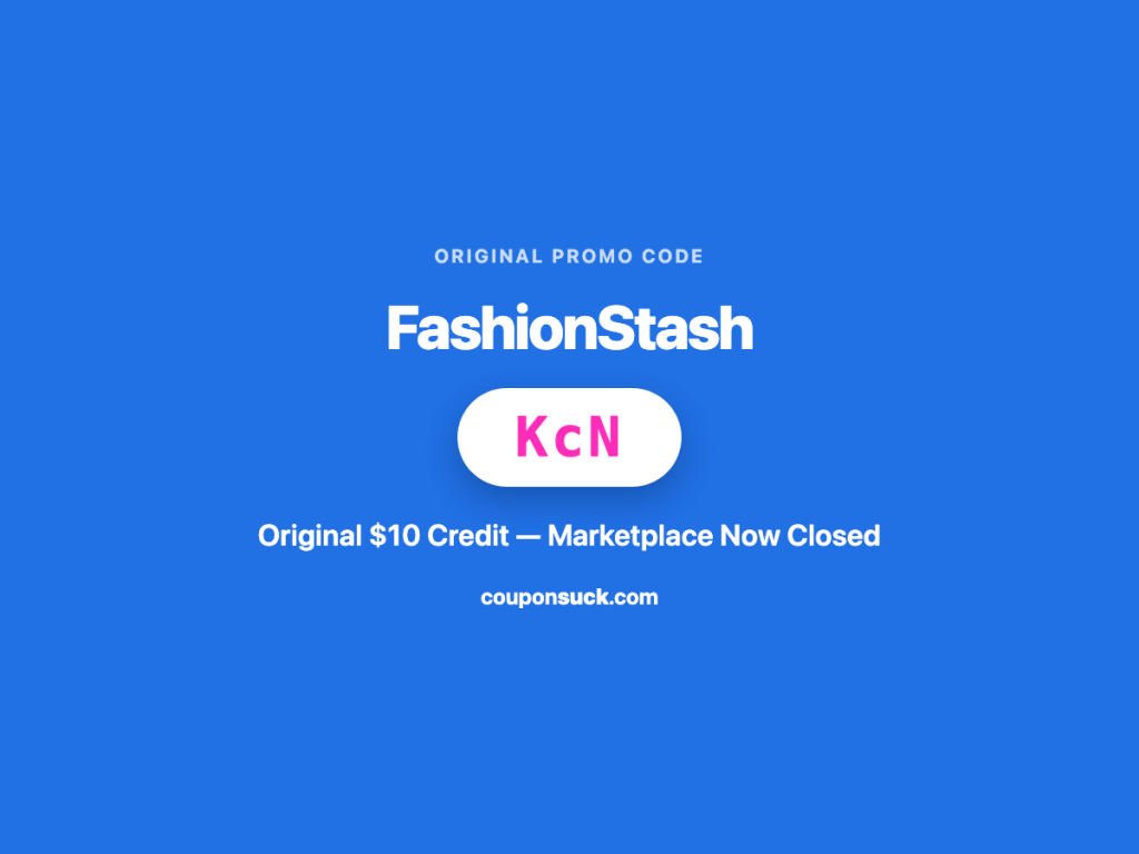 FashionStash promo details