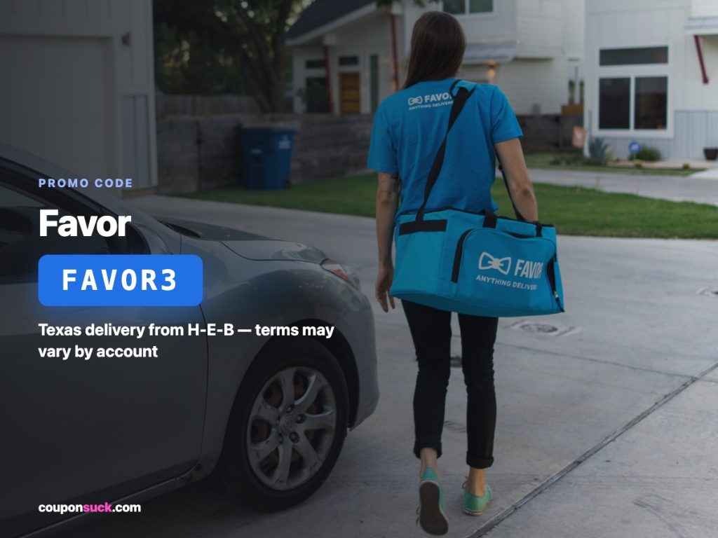 Favor delivery promo code FAVOR3 — Texas delivery from H-E-B