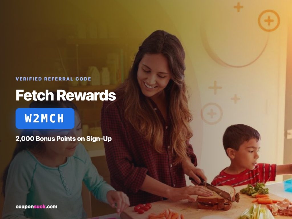 fetch rewards referral code W2MCH — 2,000 bonus points on sign-up