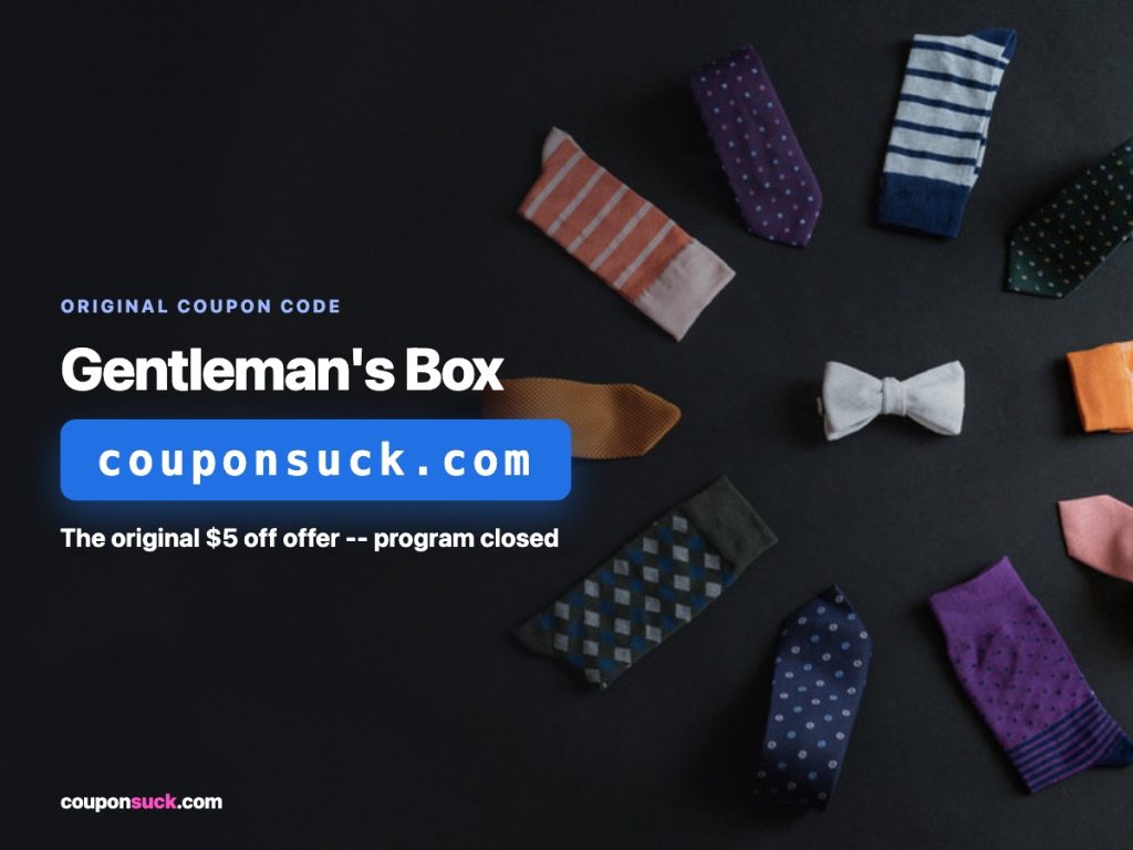 Gentleman’s Box promo details