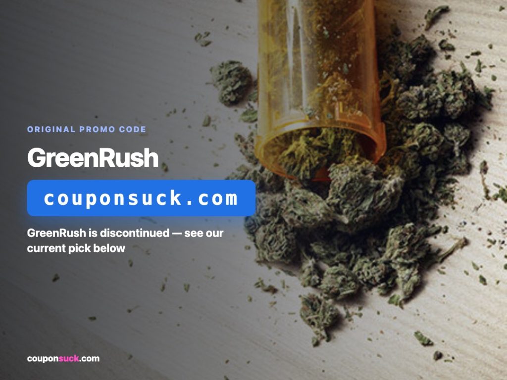 greenrush is discontinued — see our current cannabis delivery pick