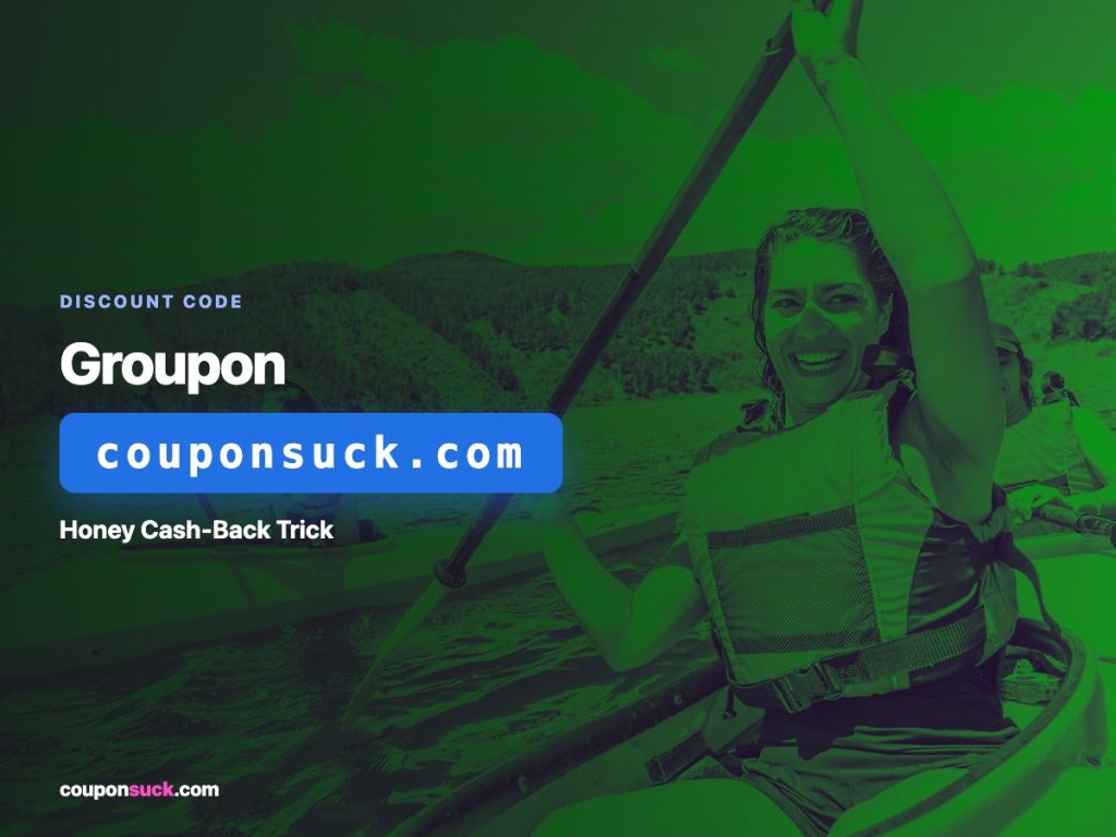 groupon discount code — honey cash-back trick