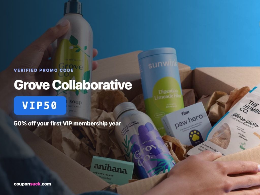 Grove Collaborative promo code VIP50 — 50% off VIP membership
