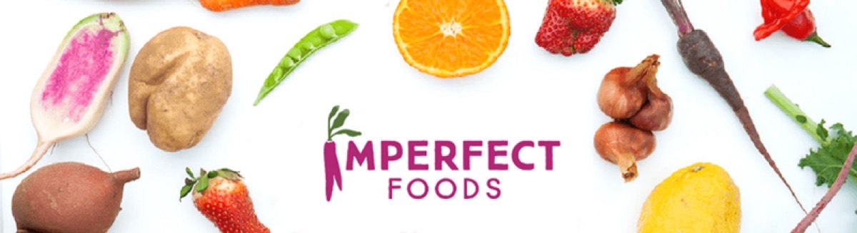 Imperfect Foods logo with fresh produce