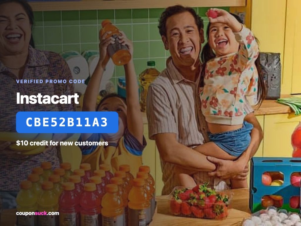 instacart promo code CBE52B11A3 — $10 credit for new customers