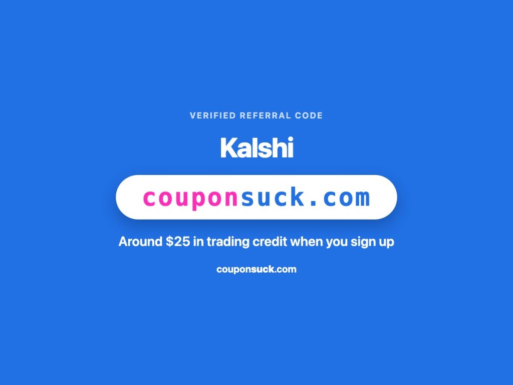 Kalshi referral code — around $25 in trading credit when you sign up