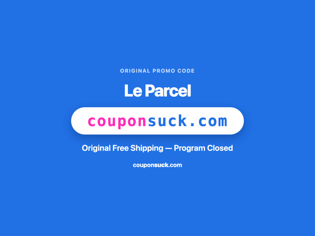 Le Parcel promo details