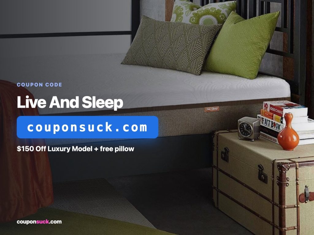 Live And Sleep coupon code — $150 off luxury model