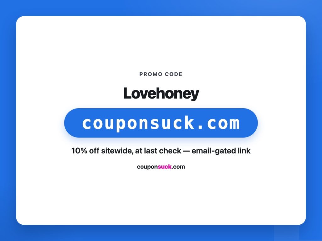 LoveHoney promo details