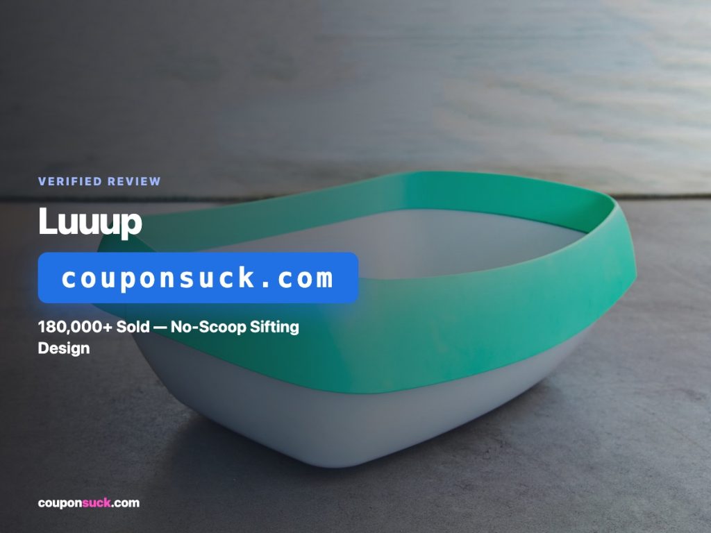 Luuup Lift and Sift Cat Litter Box promo details
