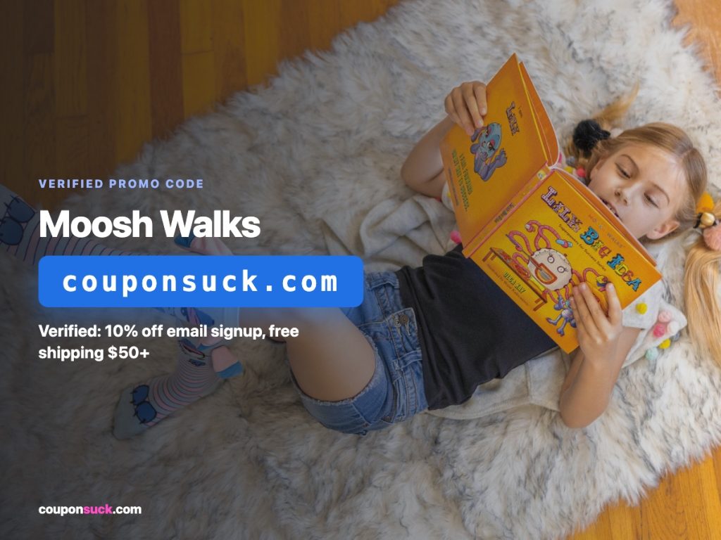 moosh walks promo code — verified 10% off email signup, free shipping over 