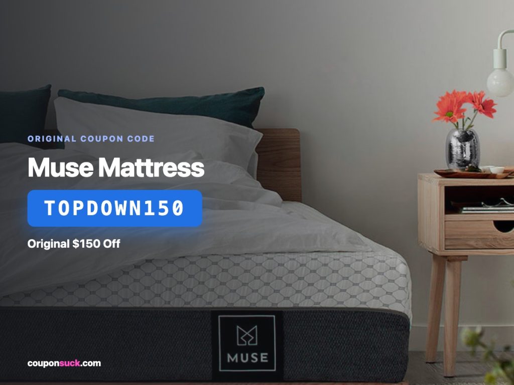 muse mattress coupon code TOPDOWN150 — Original $150 Off