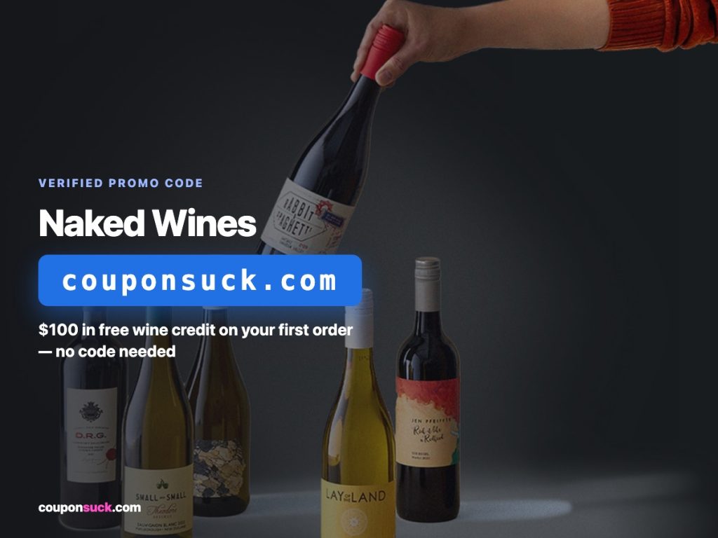 Naked Wines $10$100 first-order voucher