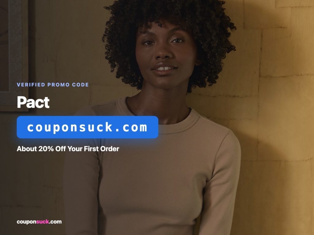 Pact promo code — About 20% off your first order
