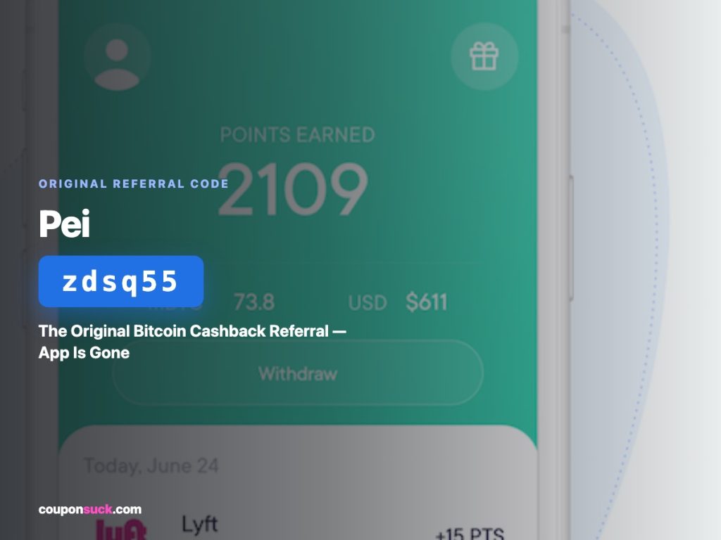 Pei App promo details