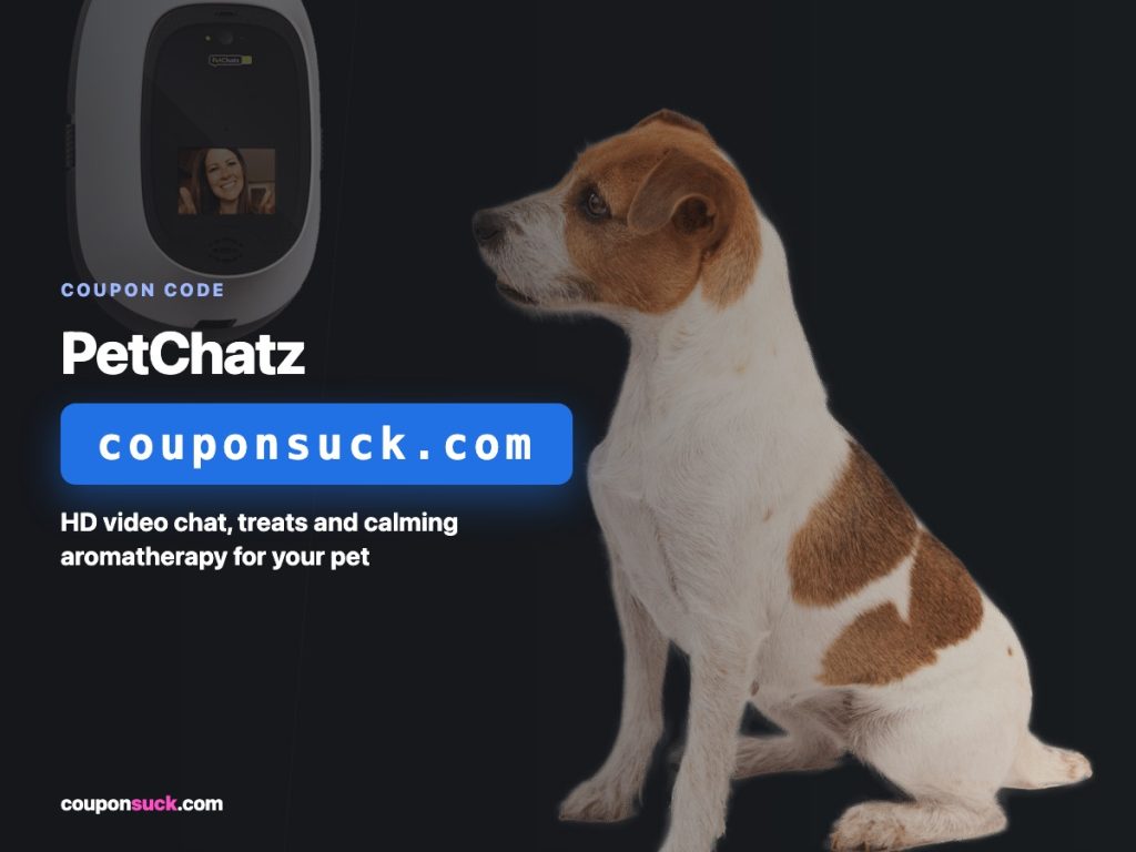 PetChatz coupon code — HD video chat, treats and calming aromatherapy for your pet