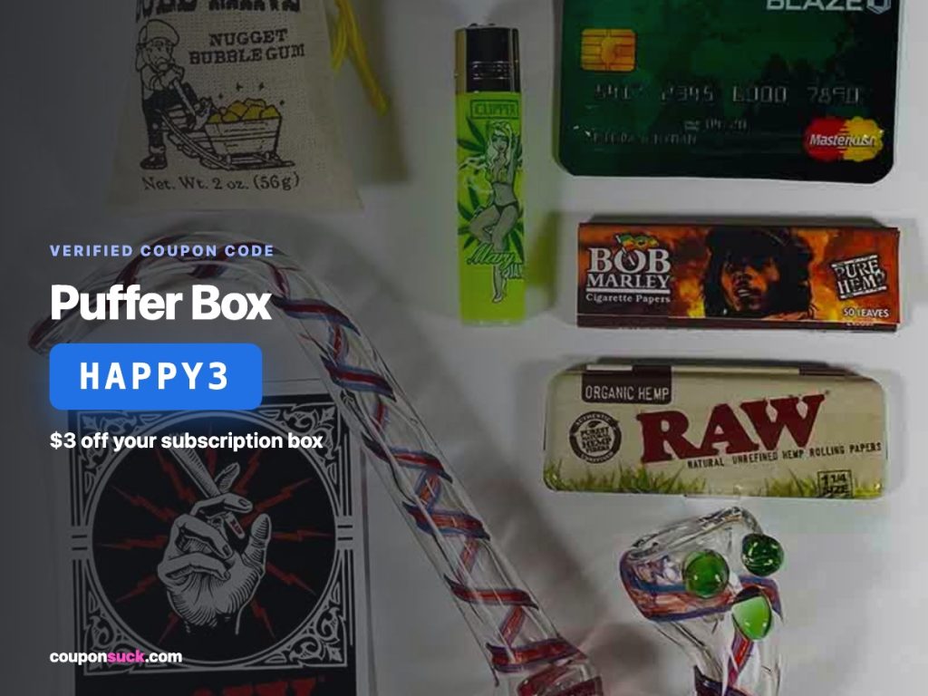 puffer box coupon code happy3 — $3 off your subscription box