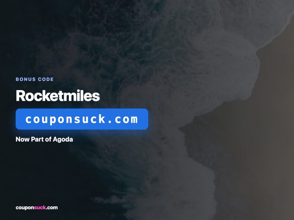 rocketmiles bonus code — now part of agoda