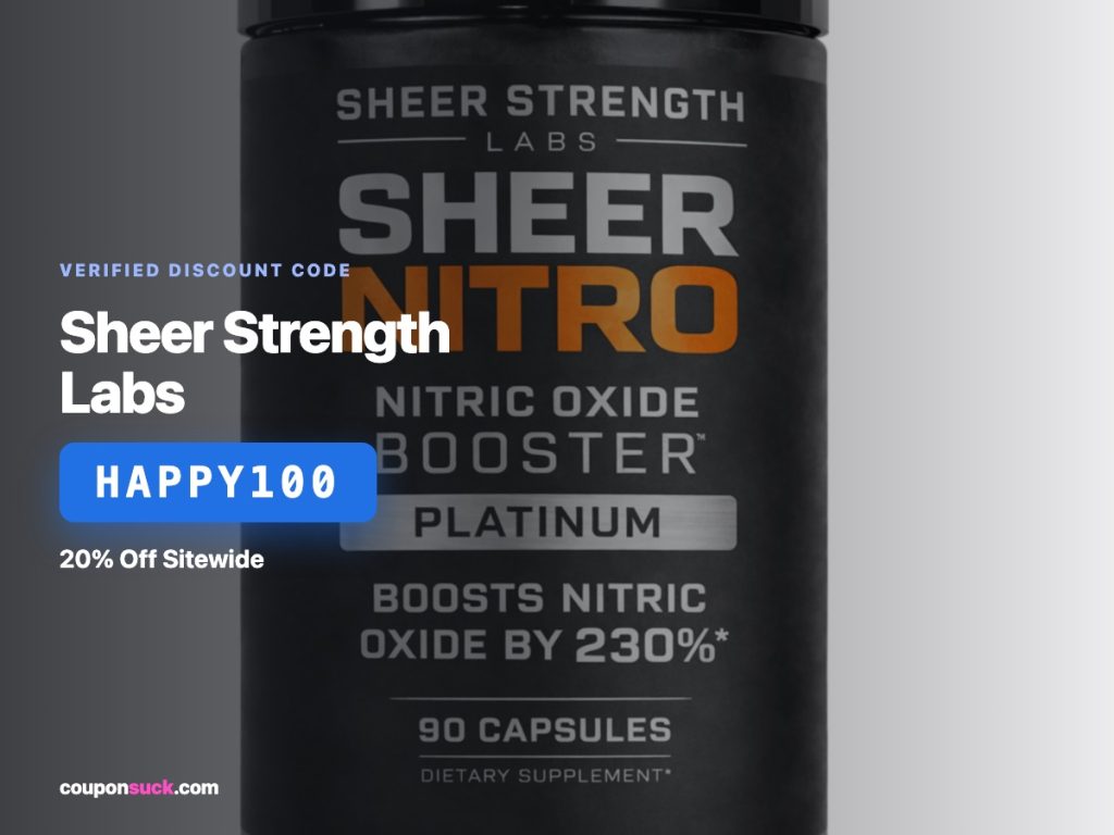 Sheer Strength Labs promo details