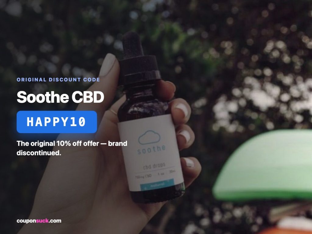 Soothe CBD promo details