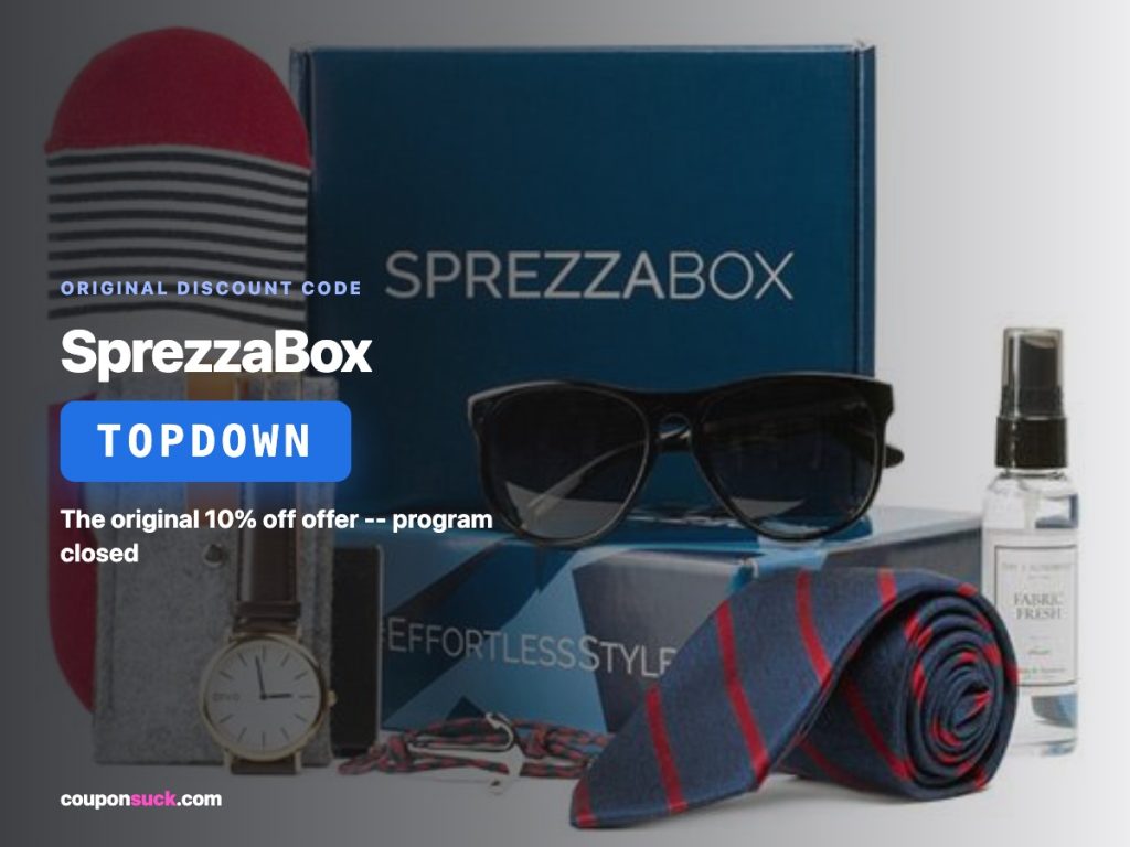 SprezzaBox promo details