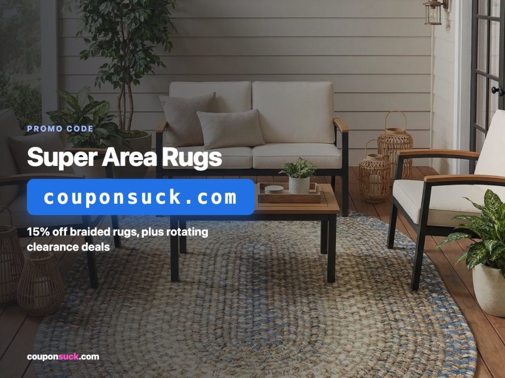 Super Area Rugs promo details