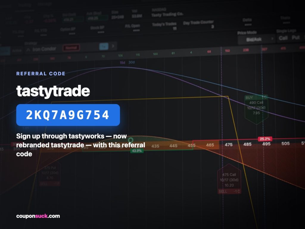 tastytrade referral code 2kq7a9g754 — sign up through tastyworks now rebranded tastytrade