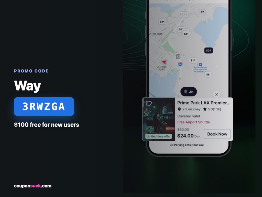 Way Parking App promo details