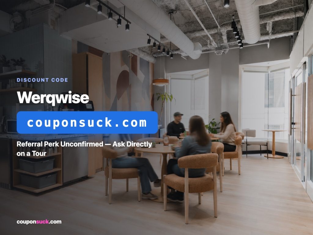 Werqwise discount code — referral perk unconfirmed, ask directly on a tour