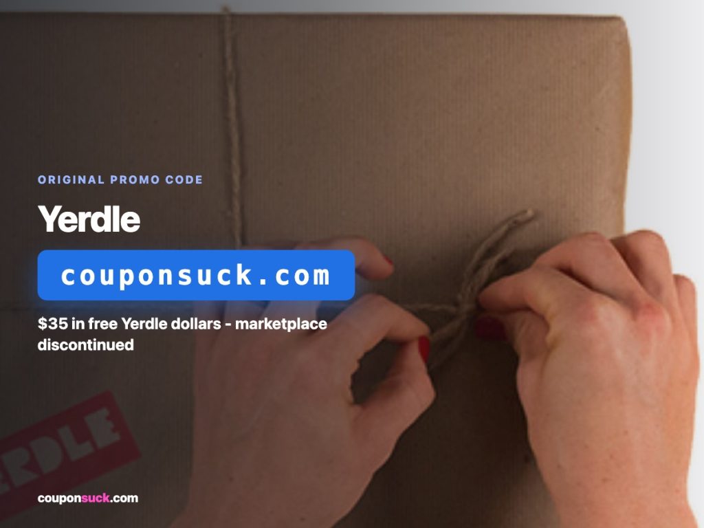 yerdle promo code — $35 in free yerdle dollars, marketplace discontinued