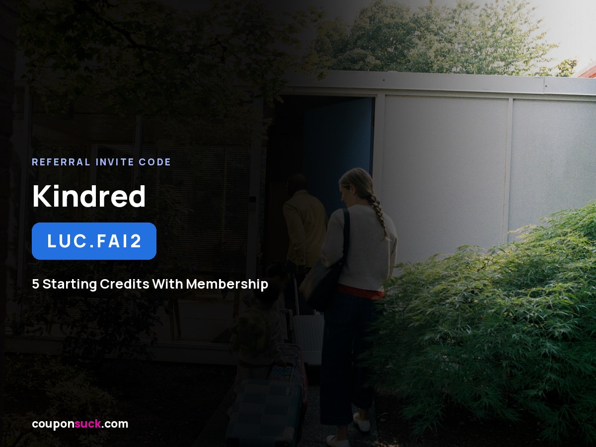 Kindred referral code LUC.FAI2 — applying as a referred member on the Kindred home swapping network
